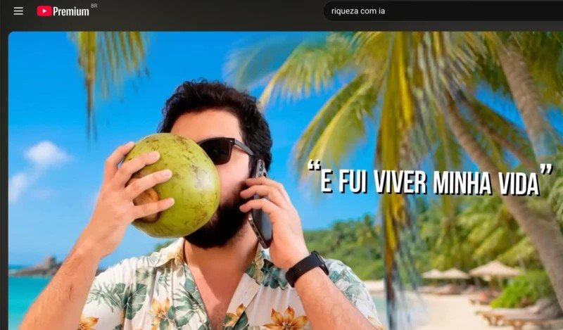 Vídeos de IA no YouTube atraem brasileiros que deixam a CLT - Imagem do artigo original